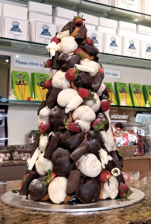 Croquembouche tower